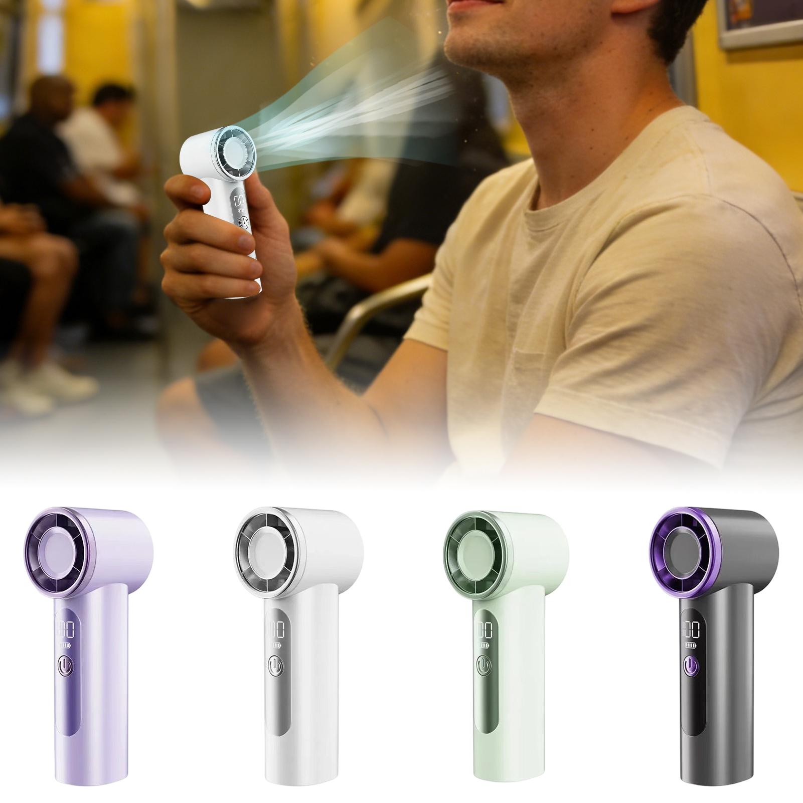 Home Or Office Use - USB-Aufladbarer Mini-Handventilator Tragbares Leises Kühlgerät für