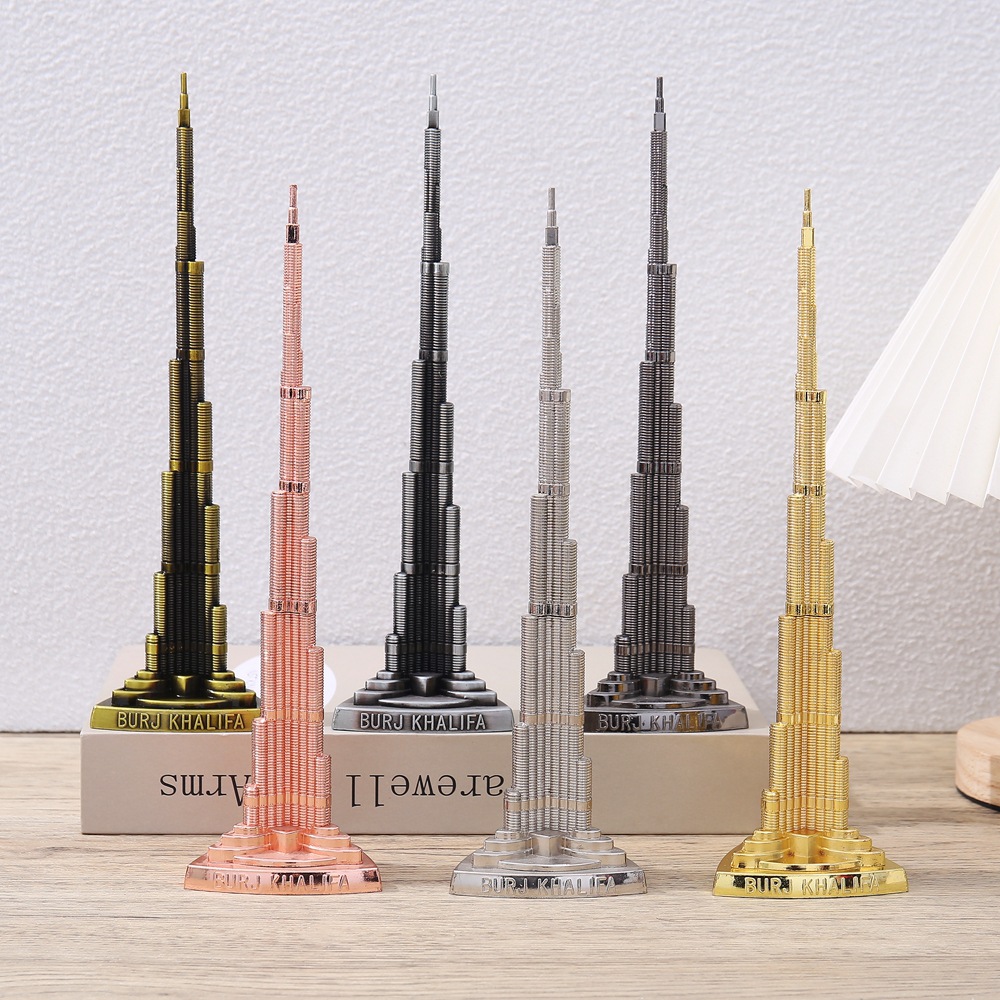 Home Office Dubai - Weltberühmtes Gebäude-Modell, Dubai Burj Khalifa Ornamente,
