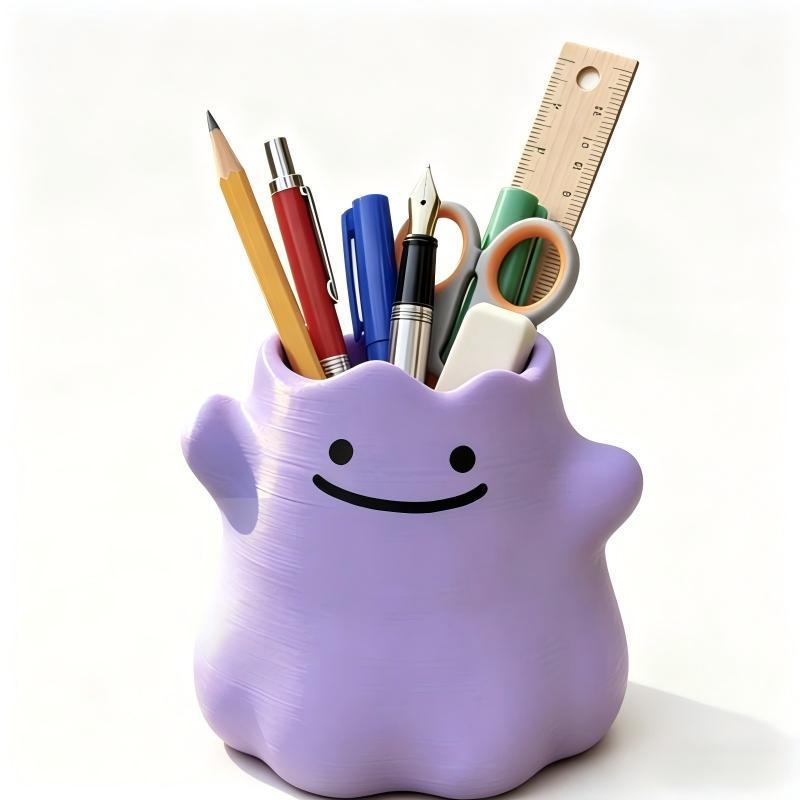 Home Office Organization - Pokemon Ditto Stifthalter Kreative Aufbewahrungsbox Schreibtischdekoration