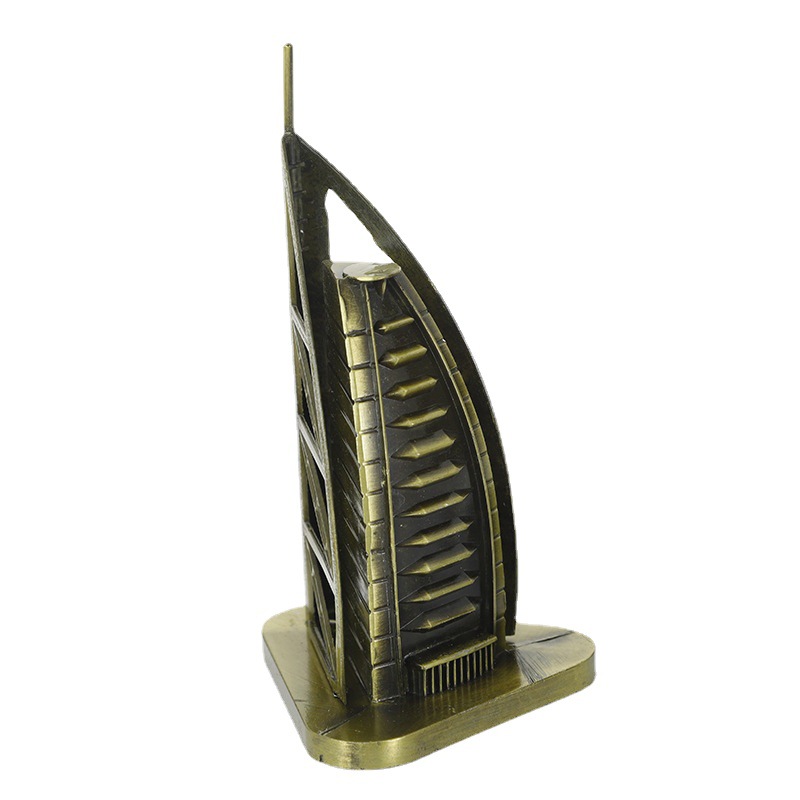 Home Office Dubai - Burj Al Arabische Büro-Desktop-Ornamente, Metallhandwerk, Dubai,