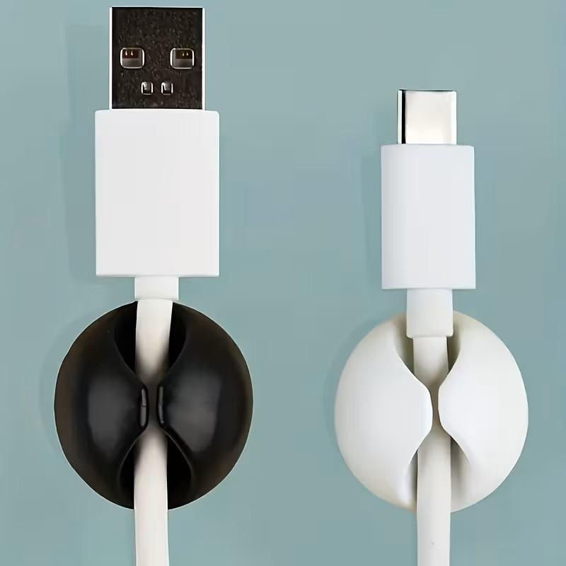 Home Office Organization - 6/10/18-teiliges Kabel-Organizer-Set, Desktop-Kabelhalter, selbstklebender Kabelmanager, geeignet