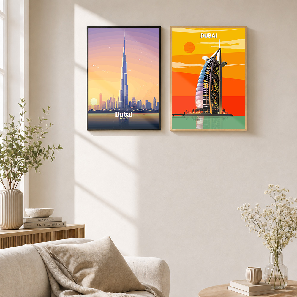 Dubai / VAE, gerahmter Metalld – Home Office Dubai Bewertung und Preis
