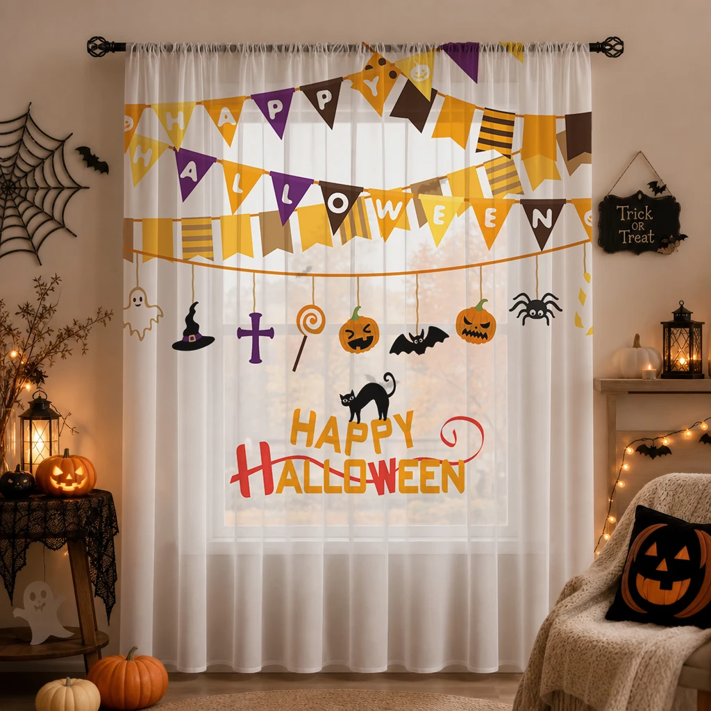 Halloween-Festival-Gardine, ho – Home Office With Plants Bewertung und Preis