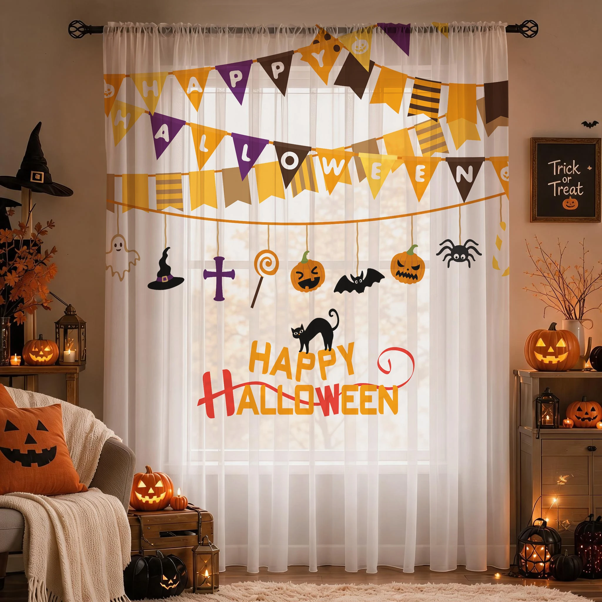 Halloween-Festival-Gardine, ho – Home Office With Plants Bewertung und Preis