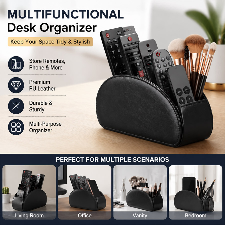 1 Stück 5-Fach PU-Leder Schrei – Home Office Organization Bewertung und Preis
