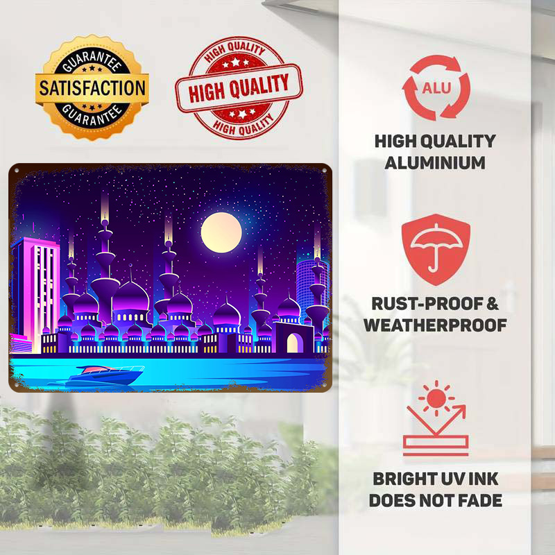 Synthwave Neon City Dubai Meta – Home Office Dubai Bewertung und Preis