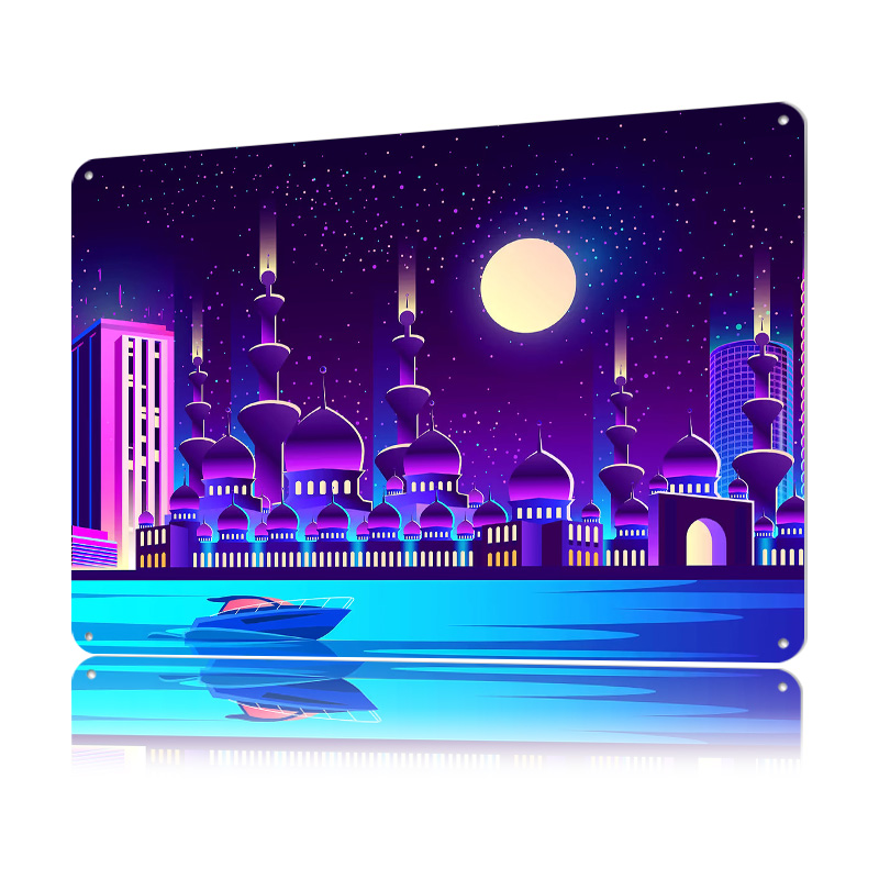 Synthwave Neon City Dubai Meta – Home Office Dubai Bewertung und Preis