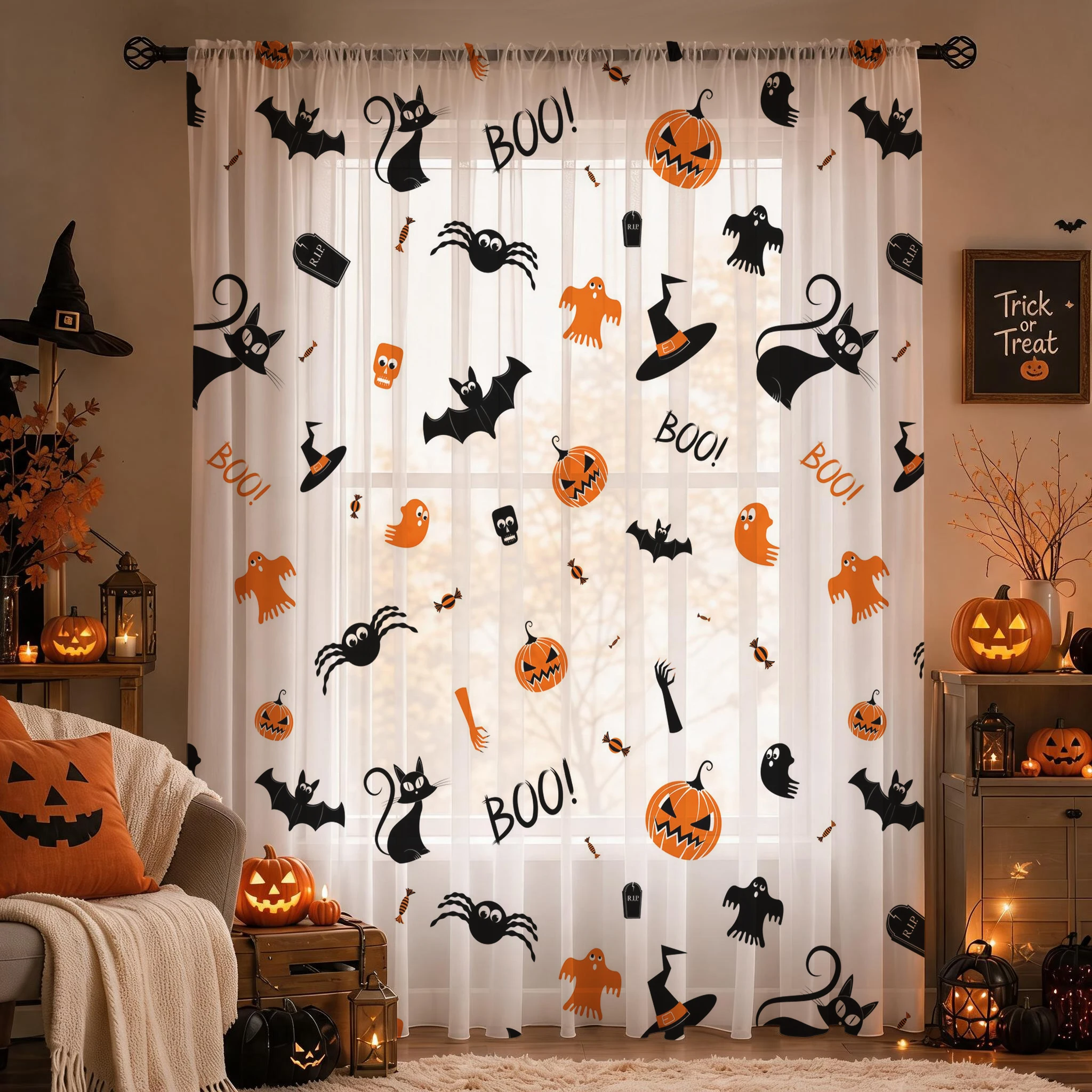 Halloween-Festival Transparent – Home Office With Plants Bewertung und Preis