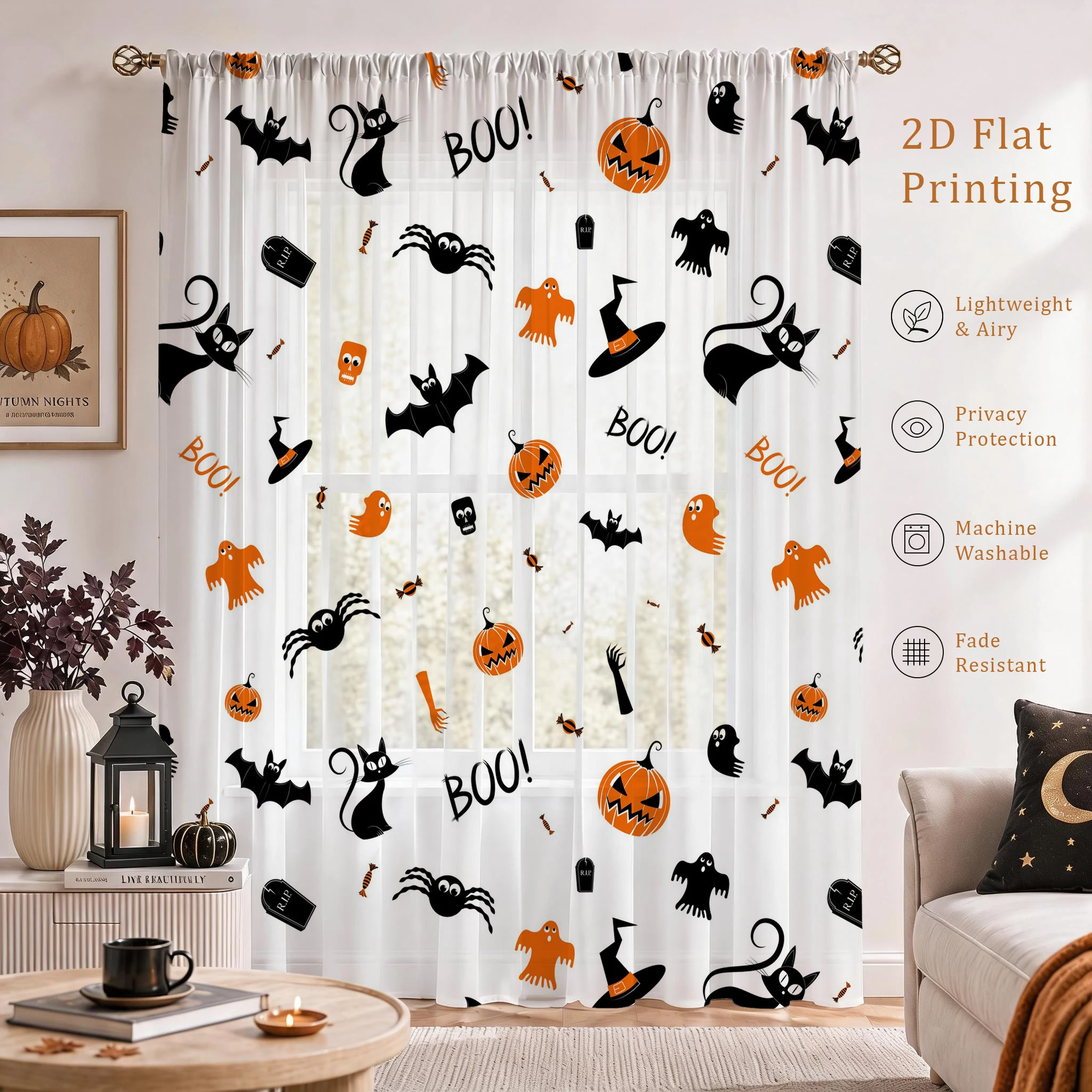 Halloween-Festival Transparent – Home Office With Plants Bewertung und Preis