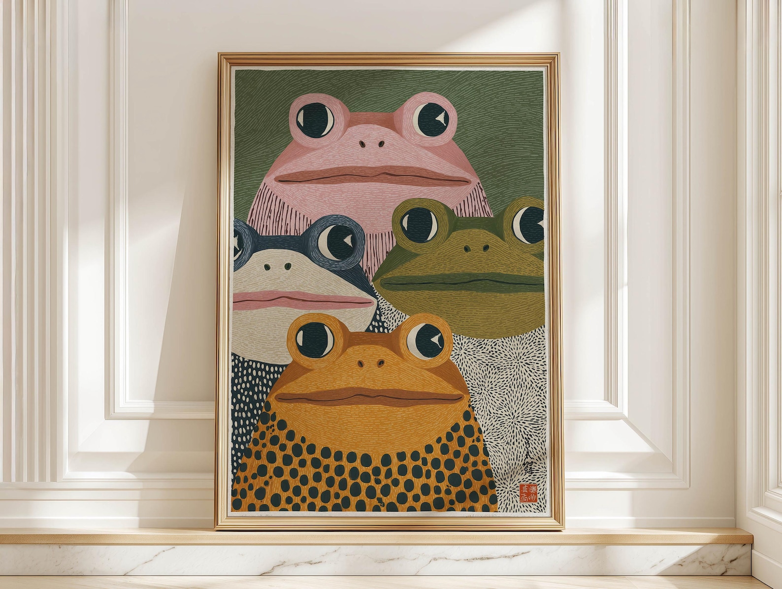 Moderner japanischer Frosch-Ku – Home Office Youtube Bewertung und Preis