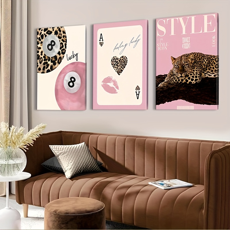 3-teiliger Leoparden-Geparden- – Home Office Youtube Bewertung und Preis