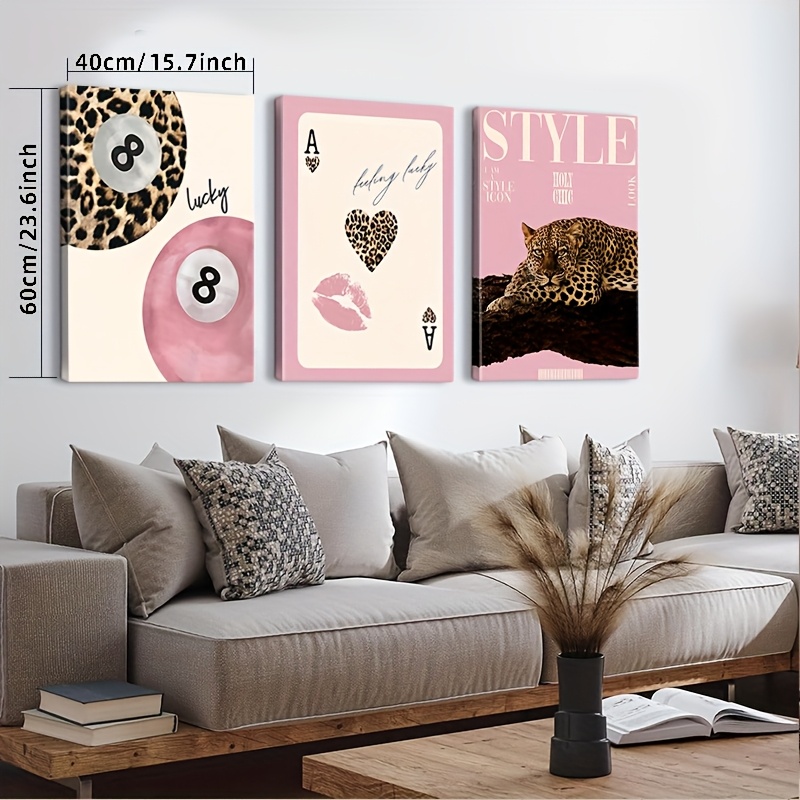 3-teiliger Leoparden-Geparden- – Home Office Youtube Bewertung und Preis