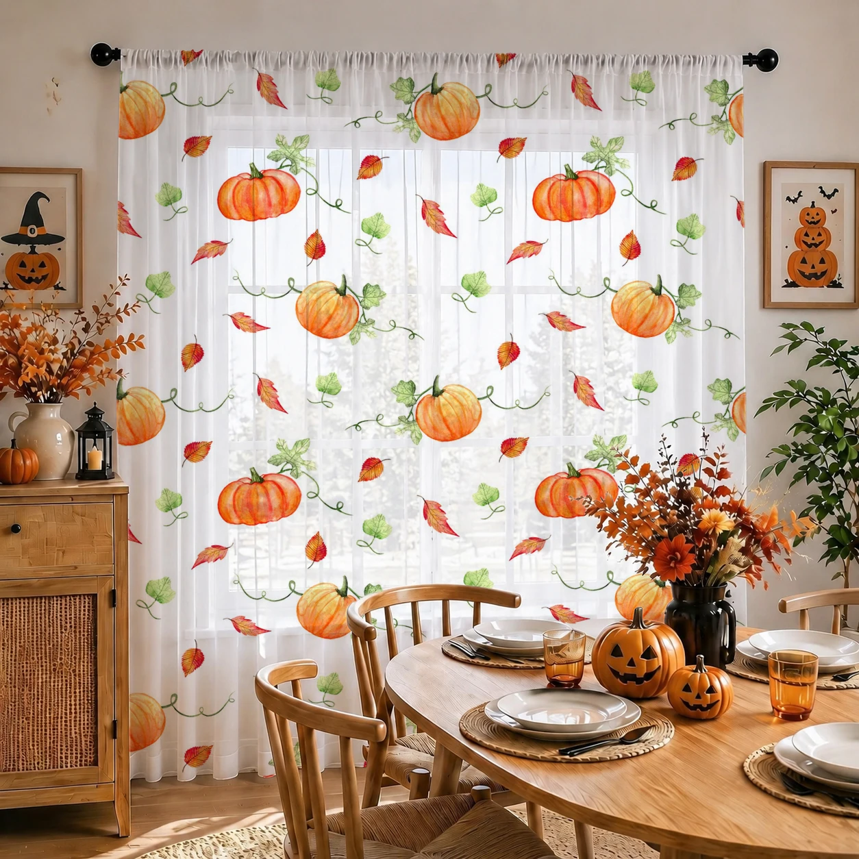 1 Stück Stangentaschen-Vorhang – Home Office With Plants Bewertung und Preis