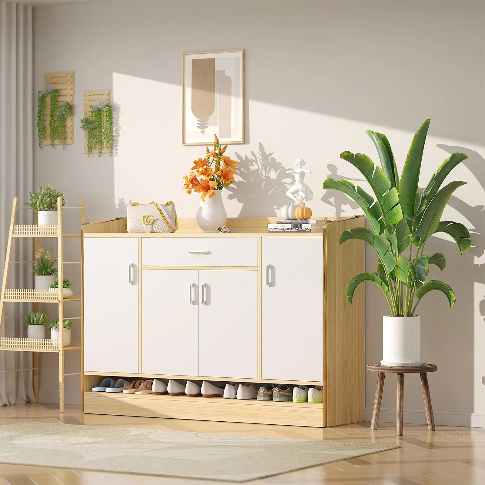 3-teiliges Holz-Pflanzenstände – Home Office With Plants Bewertung und Preis