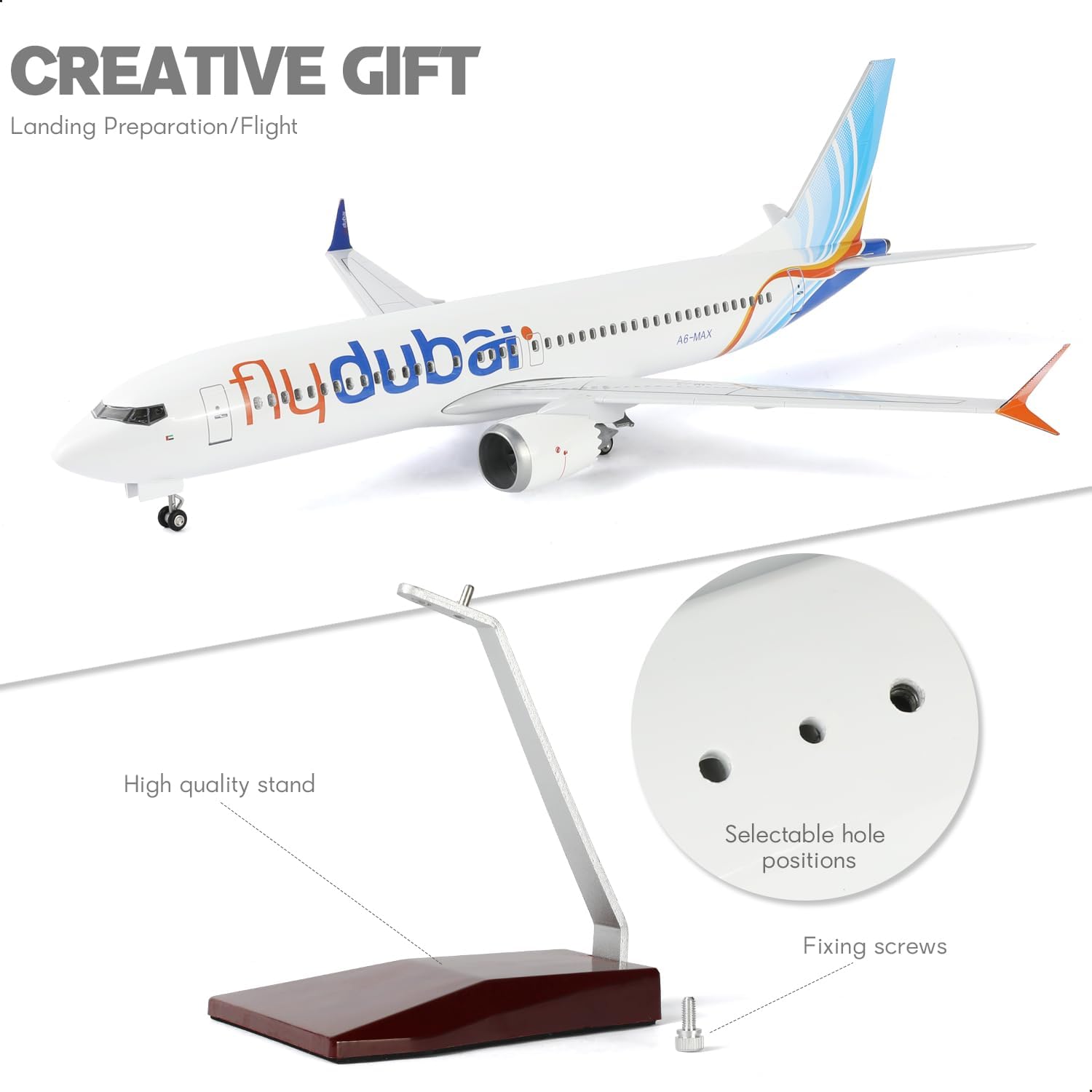 Dubai B737 Resin-Diecast-Flugz – Home Office Dubai Bewertung und Preis