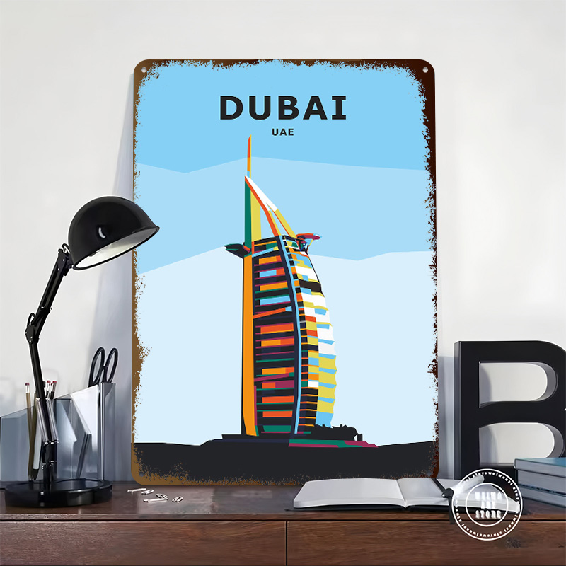 Reise nach Dubai Blechposter I – Home Office Dubai Bewertung und Preis