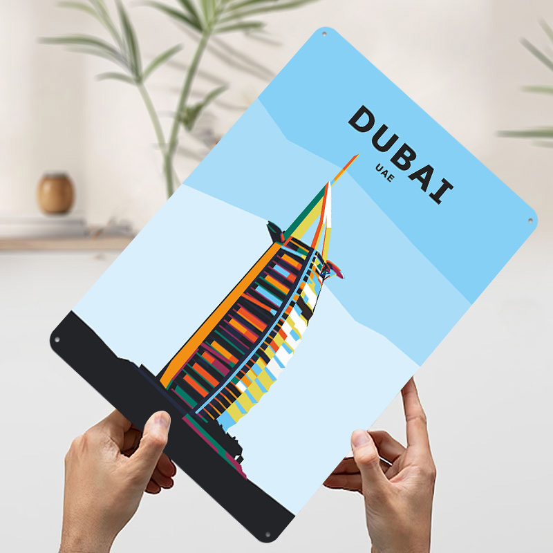 Reise nach Dubai Blechposter I – Home Office Dubai Bewertung und Preis