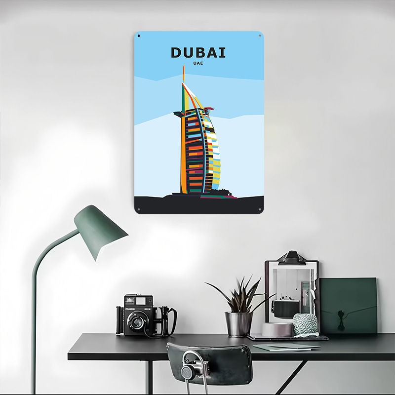 Reise nach Dubai Blechposter I – Home Office Dubai Bewertung und Preis