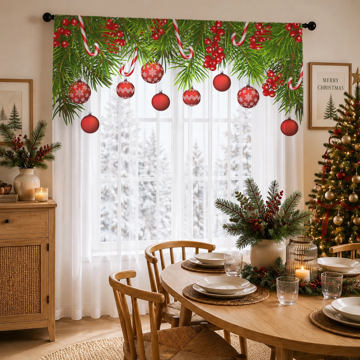 Transparenter Weihnachtsvorhan – Home Office With Plants Bewertung und Preis