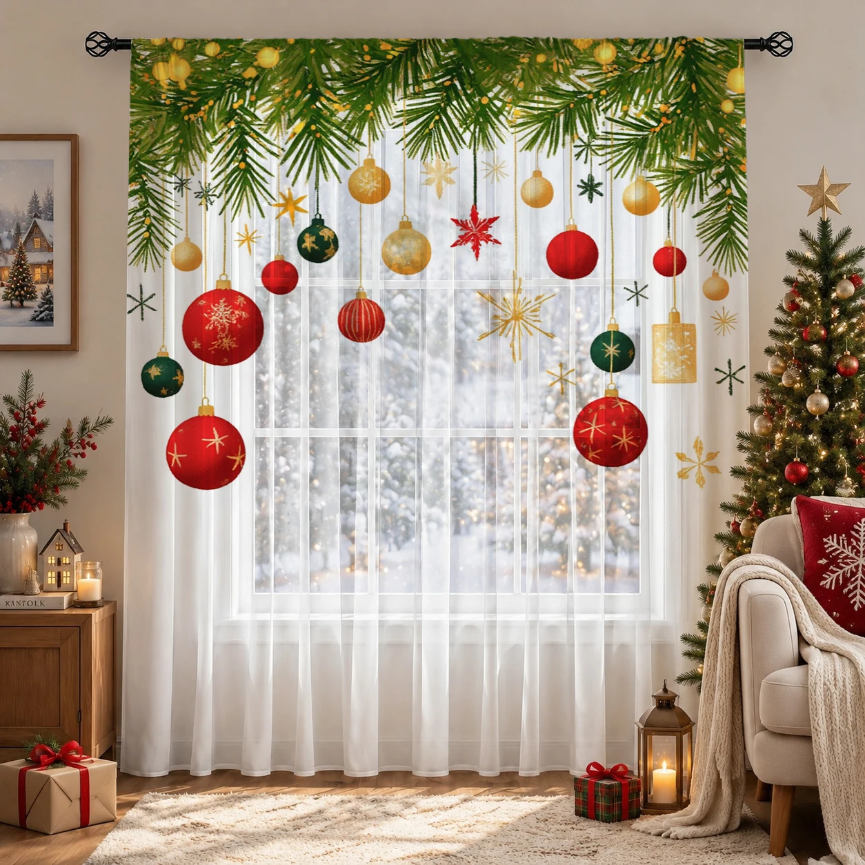 Weihnachtlicher Farbverlauf-Si – Home Office With Plants Bewertung und Preis
