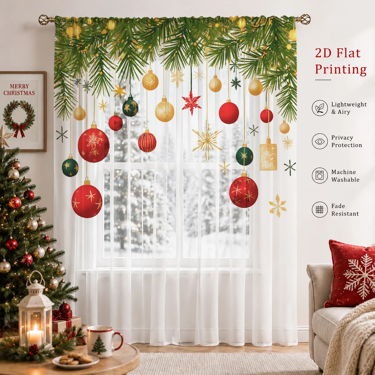 Weihnachtlicher Farbverlauf-Si – Home Office With Plants Bewertung und Preis