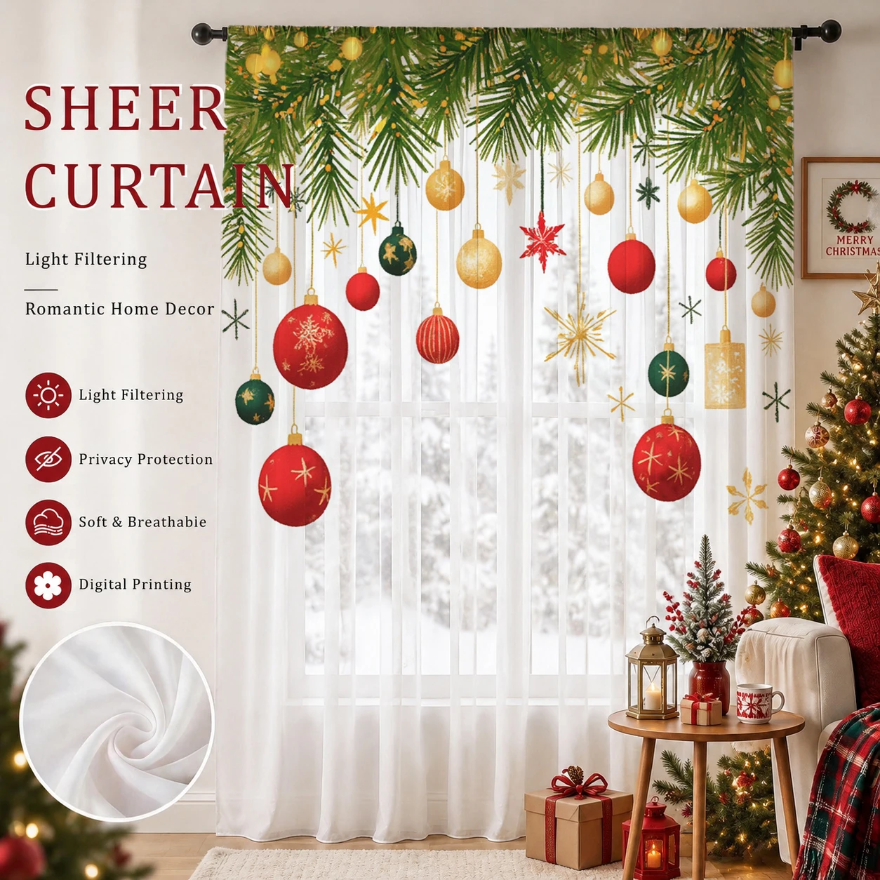 Weihnachtlicher Farbverlauf-Si – Home Office With Plants Bewertung und Preis