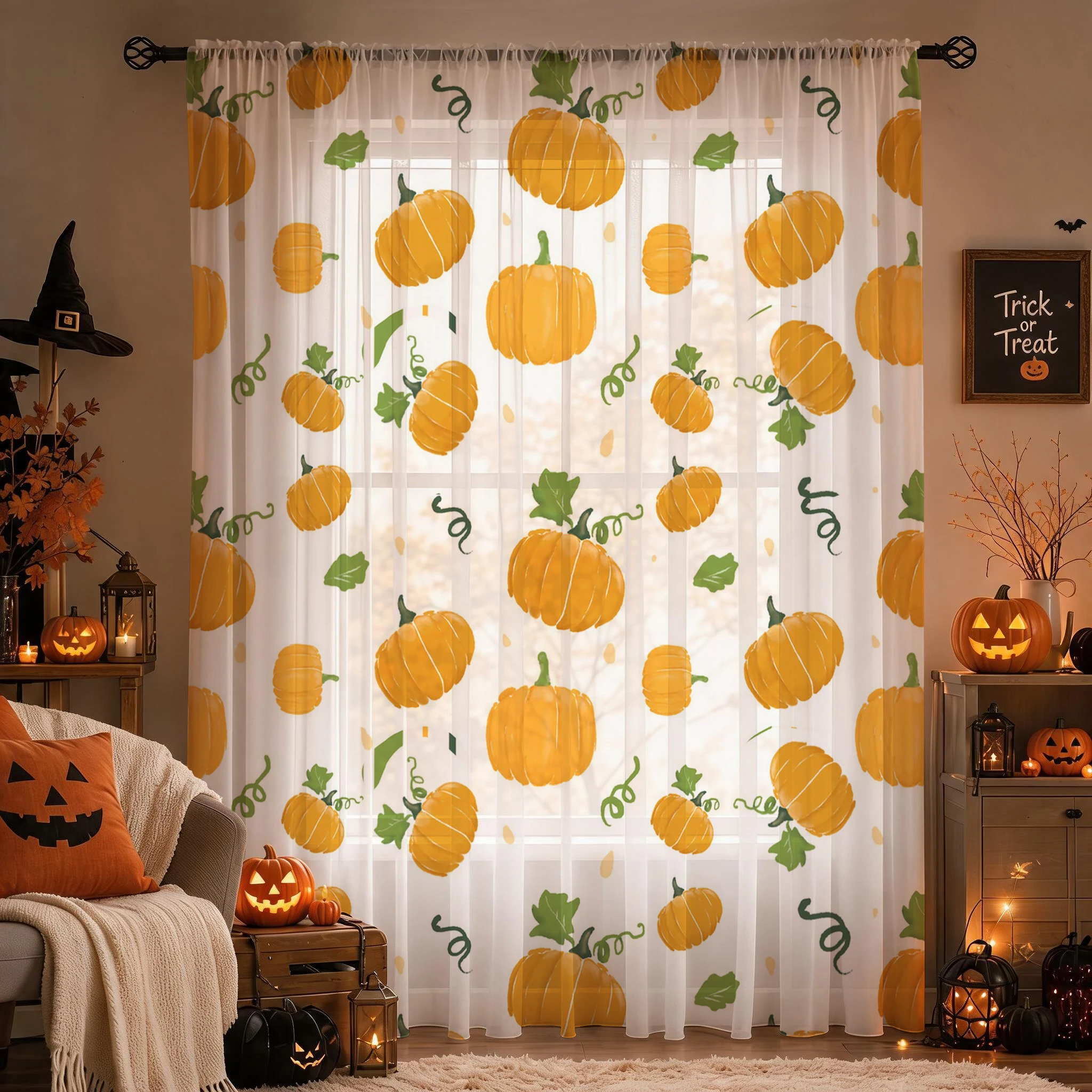 Halloween-Gardine mit Schlauch – Home Office With Plants Bewertung und Preis